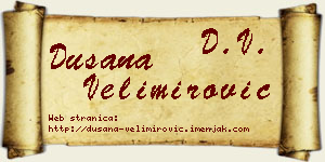 Dušana Velimirović vizit kartica